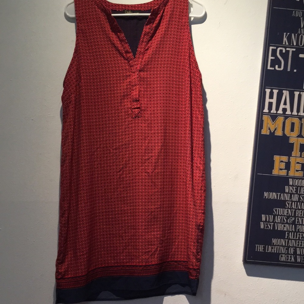 Dalia red white blue dress sz 10